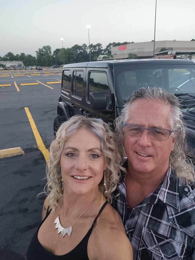 My husband and I.