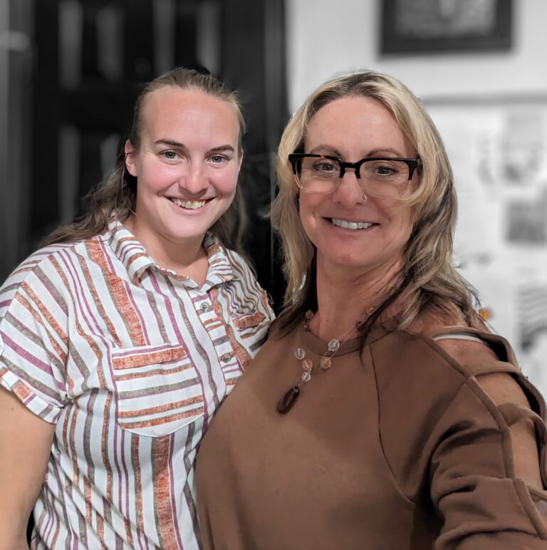 My daughter and I.